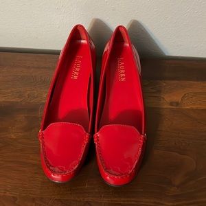 Red Ralph Lauren flats ⭐️🌟Brand New!!